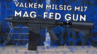 Valken M17 A2 68 Paintball Magfed Gun Shooting and Review [upl. by Mckenzie23]