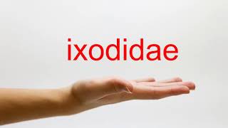 How to Pronounce ixodidae  American English [upl. by Zephan]