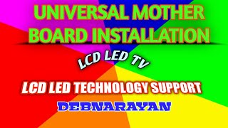 Universal board install on LCD LED TV full information details explain [upl. by Nudnarb]