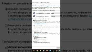 Activar la función hibernar en Windows 10 short windows hibernar wwindows10 [upl. by Sulamith]