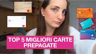 CARTE PREPAGATE  QUALE SCEGLIERE NEL 2024  TOP 5 CARTE CONTO CON IBAN [upl. by Johiah]