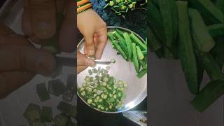 Bhindi ki sabji recipe 😋🤤 shortsfeed bhindirecipe [upl. by Wyly]