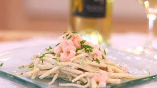 Celery Root and Green Apple Remoulade with Bay Shrimp Recipe [upl. by Yehsa739]