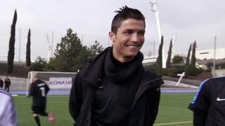 Cristiano Ronaldo en entraînement pour PES 2013 Partie 1 [upl. by Llekim]