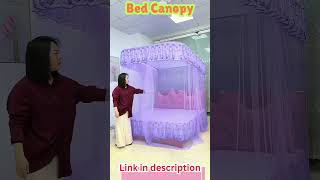 canopy for bed youtubeshorts shortsvideo bedroomdecor [upl. by Oilcareh600]