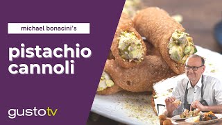 Michael Bonacinis Perfect Pistachio Cannolis  Bonacinis Italy [upl. by Rustice]