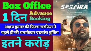 Sarfira Box Office Collection  Sarfira Advance Booking Update Akshay kumar Sarfira Update [upl. by Adnaloy]