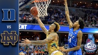 Duke vs Notre Dame 2016 ACC Basketball Tournament Highlights [upl. by Hecklau]