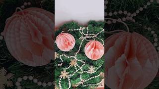 CHRISTMAS BAUBLES MADE FROM CUPCAKE LINER shorts diydecor diychristmas christmasornaments [upl. by Hebel]