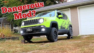 Jeep Renegade Sway Bar Removal Renegade Mods [upl. by Atikin392]