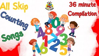 Skip Counting Songs  36Minute Compilation from Silly School Songs [upl. by Olimreh]