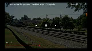 Train hits Car In Thomasville GA [upl. by Erik]