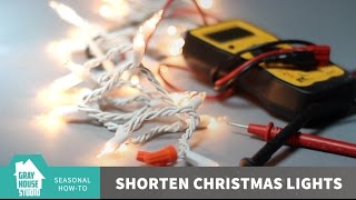 Shorten Christmas Lights  HowTo [upl. by Iana869]