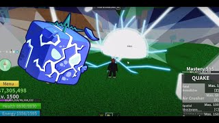 Fully awakened Quake fruit moves  BloxFruits roblox [upl. by Peltz]