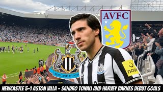 Sandro Tonali DEBUT MASTERCLASS as Newcastle HUMILIATE Aston Villa 51 [upl. by Kappel]