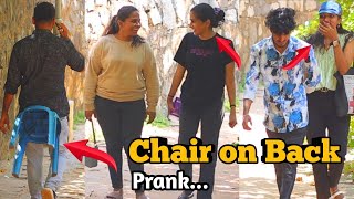 Chair on Back Prank 😂  Fun Video [upl. by Caritta]