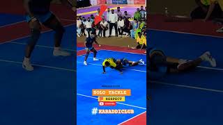 Solo tackle 🥰🥰ytshorts viralvideo viralreels tranding kabaddi solo [upl. by Gierk]