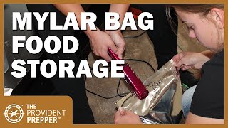 How to Package Dry Foods in Mylar Bags for Long Term Storage [upl. by Lotte764]