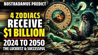 Nostradamus Predicted These 4 Zodiac Signs Receive 1 Billion USD From 2024 To 2050  Horoscope [upl. by Bernita725]