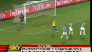 Confederations Cup Italia Brasile 0 3 Sintesi Sky sport [upl. by Dnaltroc]