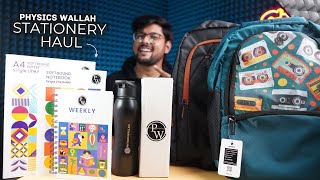 Physics Wallah Mega Stationery Haul Student Yard 🔥 [upl. by Yecrad225]