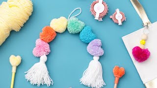 Heart Pom Pom Maker by We R Memory Keepers [upl. by Eiclek889]