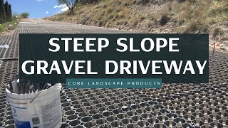 WORLD’S ONLY GRAVEL STABILIZING SYSTEM TRUSTED FOR STEEP SLOPE DRIVEWAYS [upl. by Aselehc]