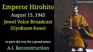 Emperor Hirohito Surrender Broadcast  In English AI Reconstruction [upl. by Ruberta]