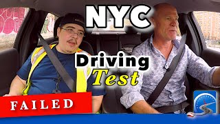 Instructor Takes NYC Driving TestFAIL [upl. by Atauqal790]