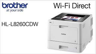 Connect to HLL8260CDW with WiFi Direct [upl. by Airuam]