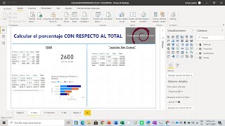 CALCULAR PORCENTAJES RESPECTO A FILAS Y COLUMNAS EN MATRIZ Y EN TABLAS DE POWER BI [upl. by Eerehs]