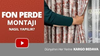 Fon Perde Montajı Nasıl Yapılır  PerdeSiparisicom 0531 245 1714 [upl. by Drescher]