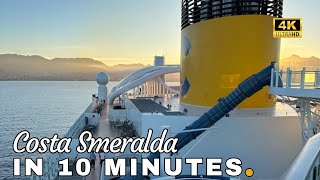 Costa Smeralda 4K 2024 ship tour in 10 minutes [upl. by Lehcin]