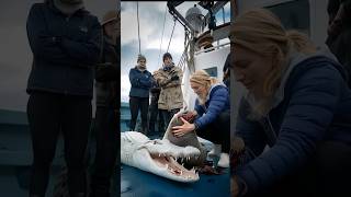 A Heroic Rescue in the Arctic Seal from Crocodile seaanimal animals ai shorts polarpaws [upl. by Lona763]