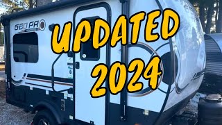 NEW 2024 GEO PRO 15TB ROCKWOOD FOREST RIVER OFF ROAD TRAVEL TRAILER TWIN BED KING AZDEL WALKTHROUGH [upl. by Rosmarin]