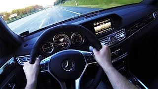 Mercedes E63 AMG 2014 Onboard Acceleration POV Autobahn Autostrada Highway Kickdown V8 Sound W212 [upl. by Aneet]