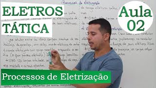 Eletrostática Processos de Eletrização  Aula 02 [upl. by Adelle587]