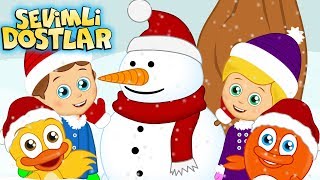 Kardan Adam  Sevimli Dostlar çizgi film çocuk şarkıları 2018  Kids songs and nursery rhymes [upl. by Edrock]