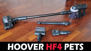 RECENSIONE Scopa elettrica Hoover HF4 Pets con mini spazzola per i peli di animali [upl. by Attenal]