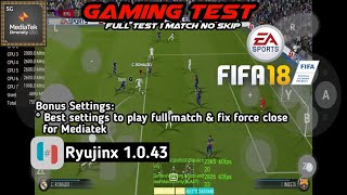 FIFA 18  Best Settings for Mediatek  Fix Force Close  Ryujinx  Mediatek Dimensity 1200 [upl. by Ramaj781]