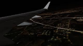 XPlane 11 KPHLKMCO Window View at Night  Full flight [upl. by Graces]