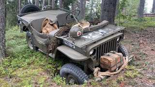 OFFROADING  Willys Jeep and Dodge WC 51  TRANDUM NORWAY 2021 [upl. by Nodanrb]