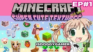 Minecraft SuperCuteCraft Episode 1 Minecraft Super Cute Texture Pack PS4 [upl. by Ottie518]