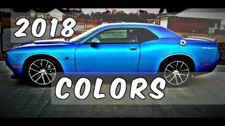 2018 Dodge Challenger B5 Blue and Other Colors Availability [upl. by Ias745]