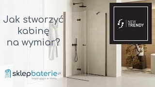 🚿Kabina ścianka prysznicowa drzwi prysznicowe na wymiar NEW TRENDY  SklepBateriepl [upl. by Dewhurst]