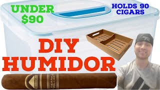 DIY HUMIDOR setup easy simple professional [upl. by Clauddetta]