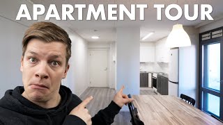 Student apartment tour – a furnished student flat in Finland  Study in Finland [upl. by Airetak291]