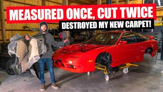 DO NOT DO THIS When Installing New Carpet in your 240SX I Had to Buy a WHOLE NEW ONE [upl. by Acire]