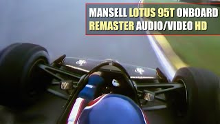 HD F1 1984 Nigel Mansell quotLotus 95Tquot Onboard Brands Hatch REMASTER AUDIOVIDEO [upl. by Nailij]