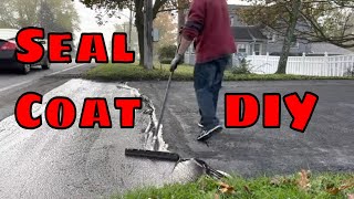 Asphalt Seal Your Driveway DIY  Part 3  Driveway Sealer How To [upl. by Yeca]